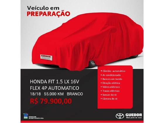 HONDA FIT 1.5 LX 16V FLEX 4P AUTOMÁTICO